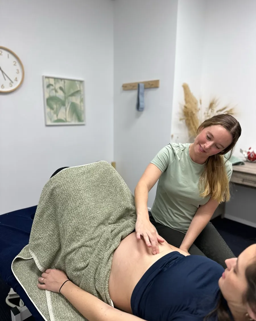Forward Health pelvic floor physiotherapist with a patient